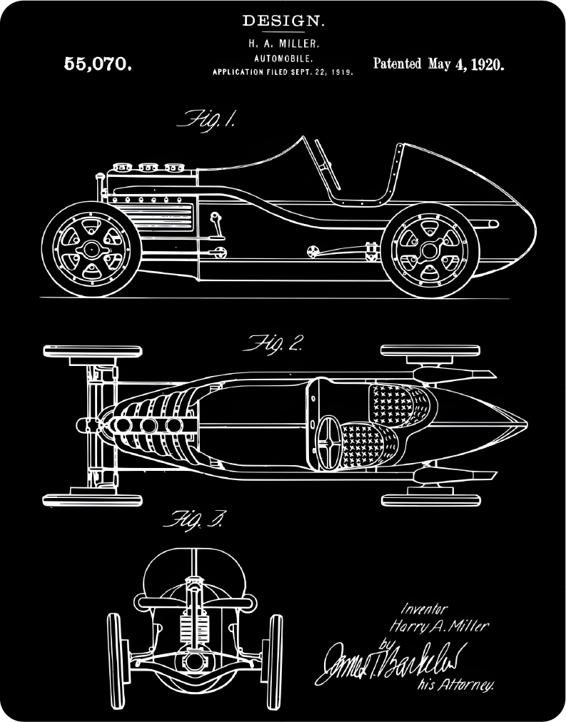 1920 Vintage Automobile patent poster – Large 11x14" Magnetic Wall or Fridge Art | Damage-Free Home & Dorm Décor by UARTWORK