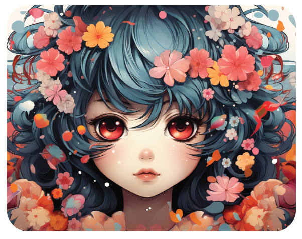 Anime Girl - Magnetic Playset | Large 11x14" | Modern & Whimsical | Montessori STEM Play