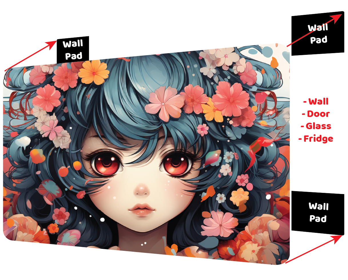 Anime Girl – Large 11x14" Magnetic Wall Art