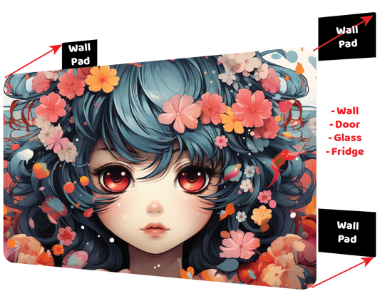 Anime Girl – Large 11x14" Magnetic Wall Art