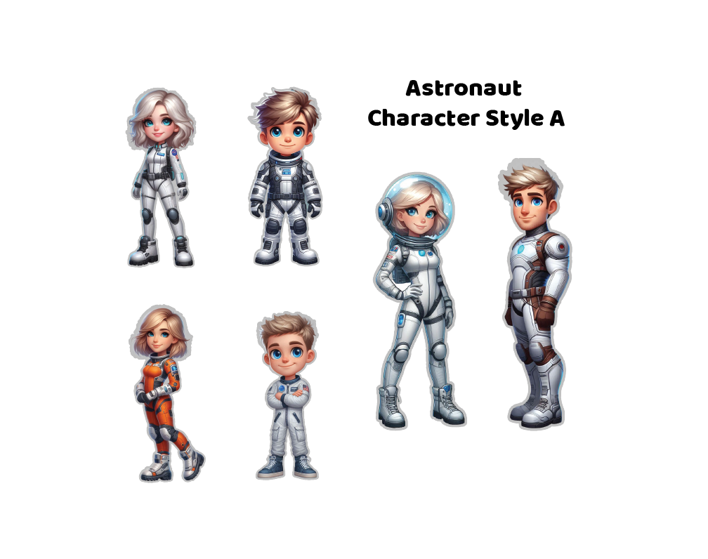 Astronaut - Magnetic Character Set - Modern & Whimsical | Montessori STEM Play
