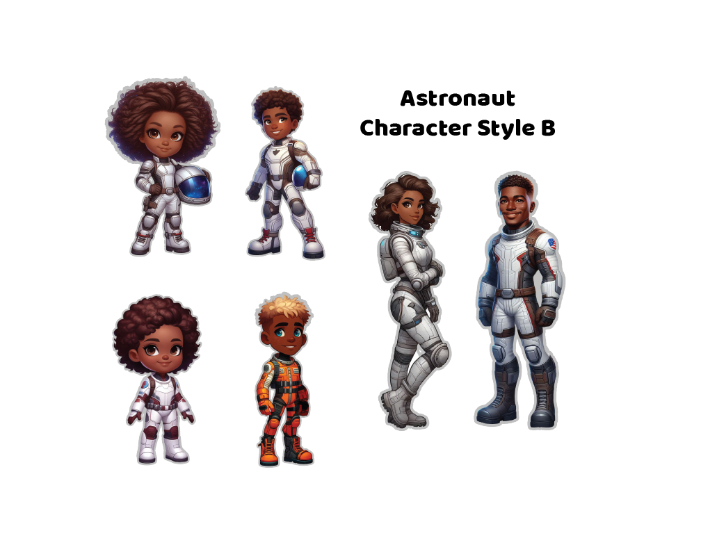 Astronaut - Magnetic Character Set - Modern & Whimsical | Montessori STEM Play