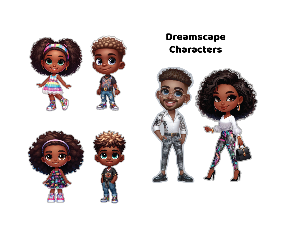 Dreamscape Magnetic Character Set - Modern & Whimsical | Montessori STEM Play