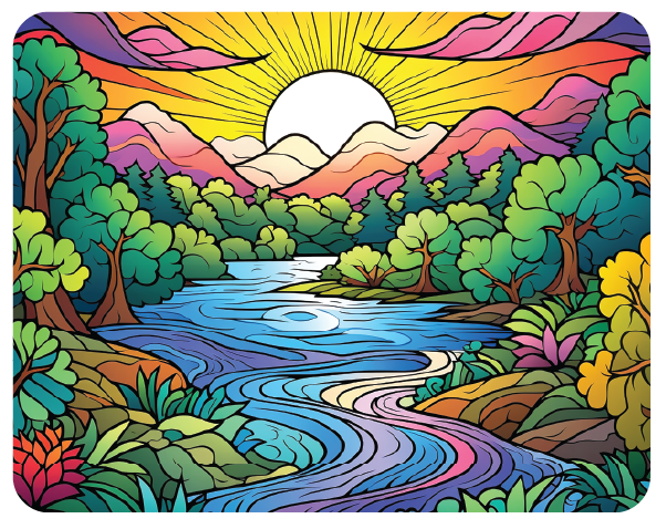Dreamscape River - Large 11x14" Magnetic Wall Art