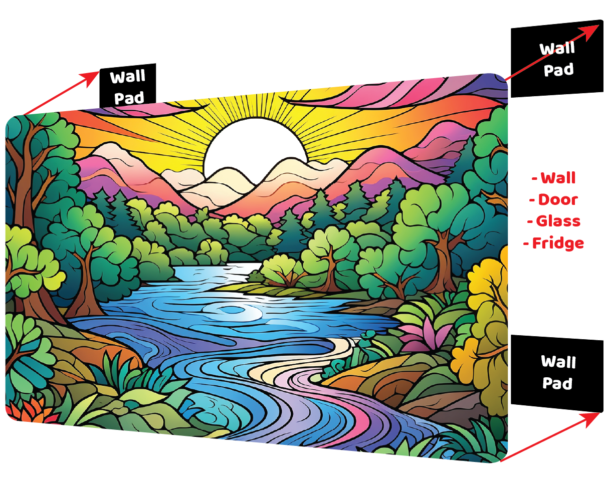 Dreamscape River - Large 11x14" Magnetic Wall Art