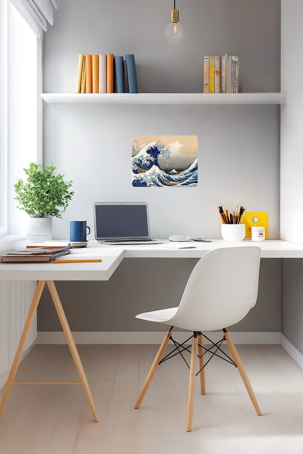 Great Wave off Kanagawa - Large 11x14" Magnetic Wall or Fridge Art | Damage-Free Home & Dorm Décor by UARTWORK