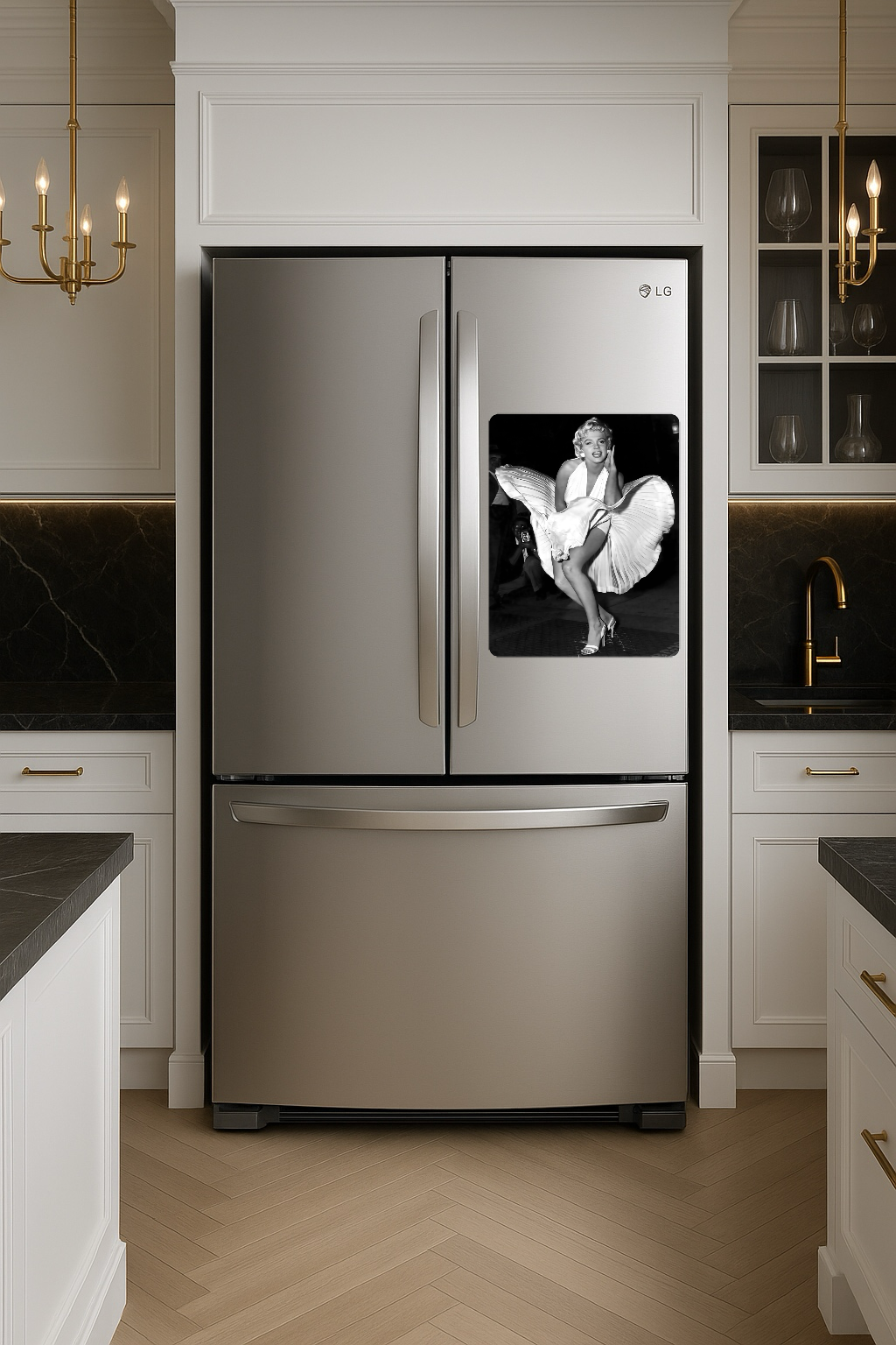 Marilyn Monroe - The Seven Year Itch by Sam Shaw – Large 11x14" Magnetic Wall or Fridge Art | Damage-Free Home & Dorm Décor by UARTWORK