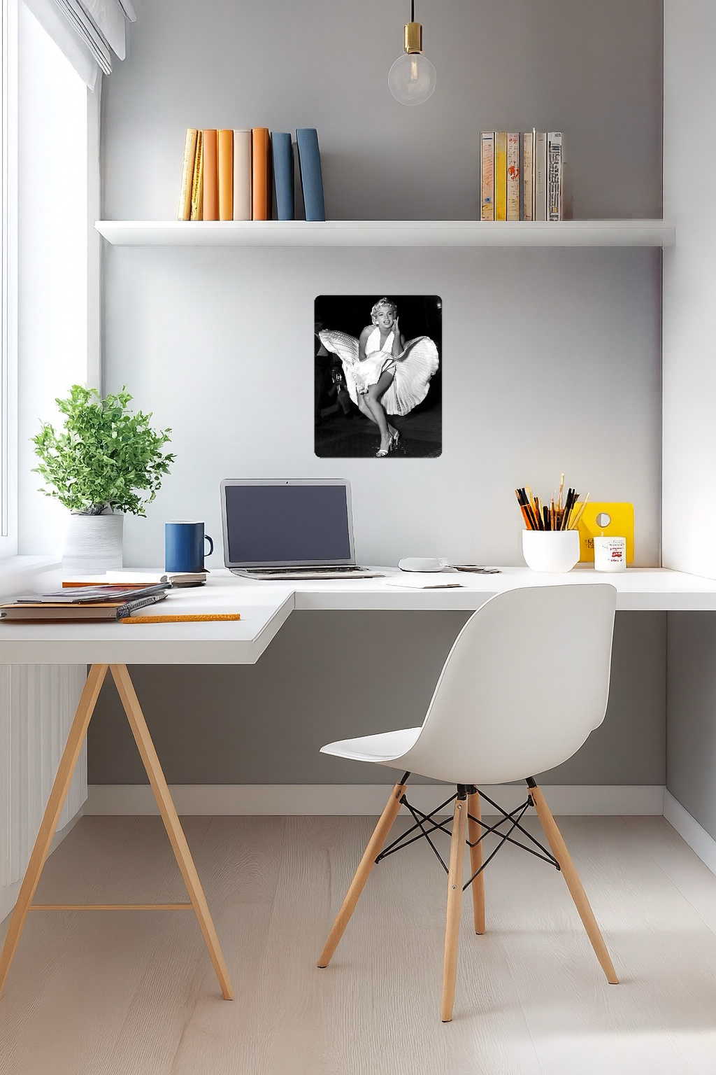 Marilyn Monroe - The Seven Year Itch by Sam Shaw – Large 11x14" Magnetic Wall or Fridge Art | Damage-Free Home & Dorm Décor by UARTWORK