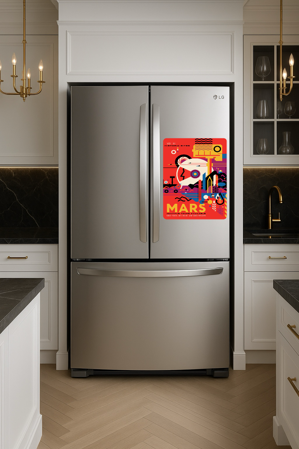 MARS Poster by NASA - Large 11x14" Magnetic Wall or Fridge Art | Damage-Free Home & Dorm Décor by UARTWORK