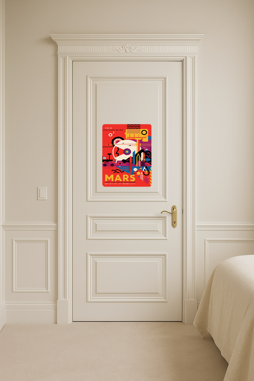 MARS Poster by NASA - Large 11x14" Magnetic Wall or Fridge Art | Damage-Free Home & Dorm Décor by UARTWORK