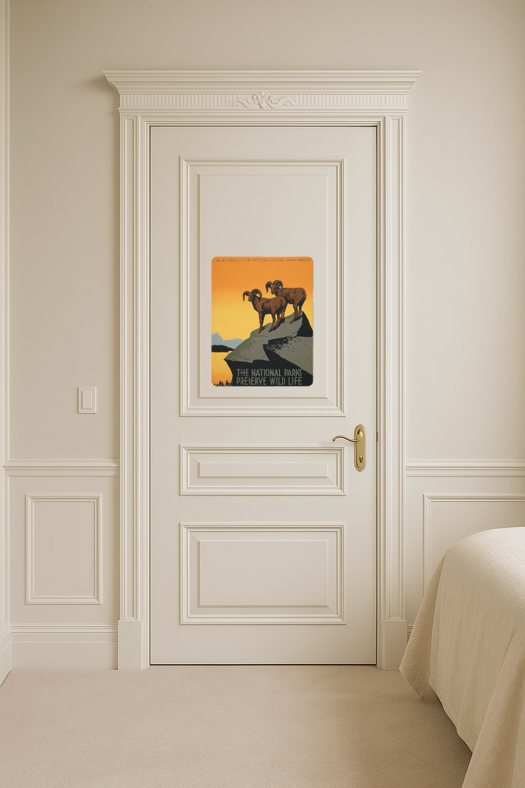 The National Parks Preserve Wild Life - Large 11x14" Magnetic Wall or Fridge Art | Damage-Free Home & Dorm Décor by UARTWORK