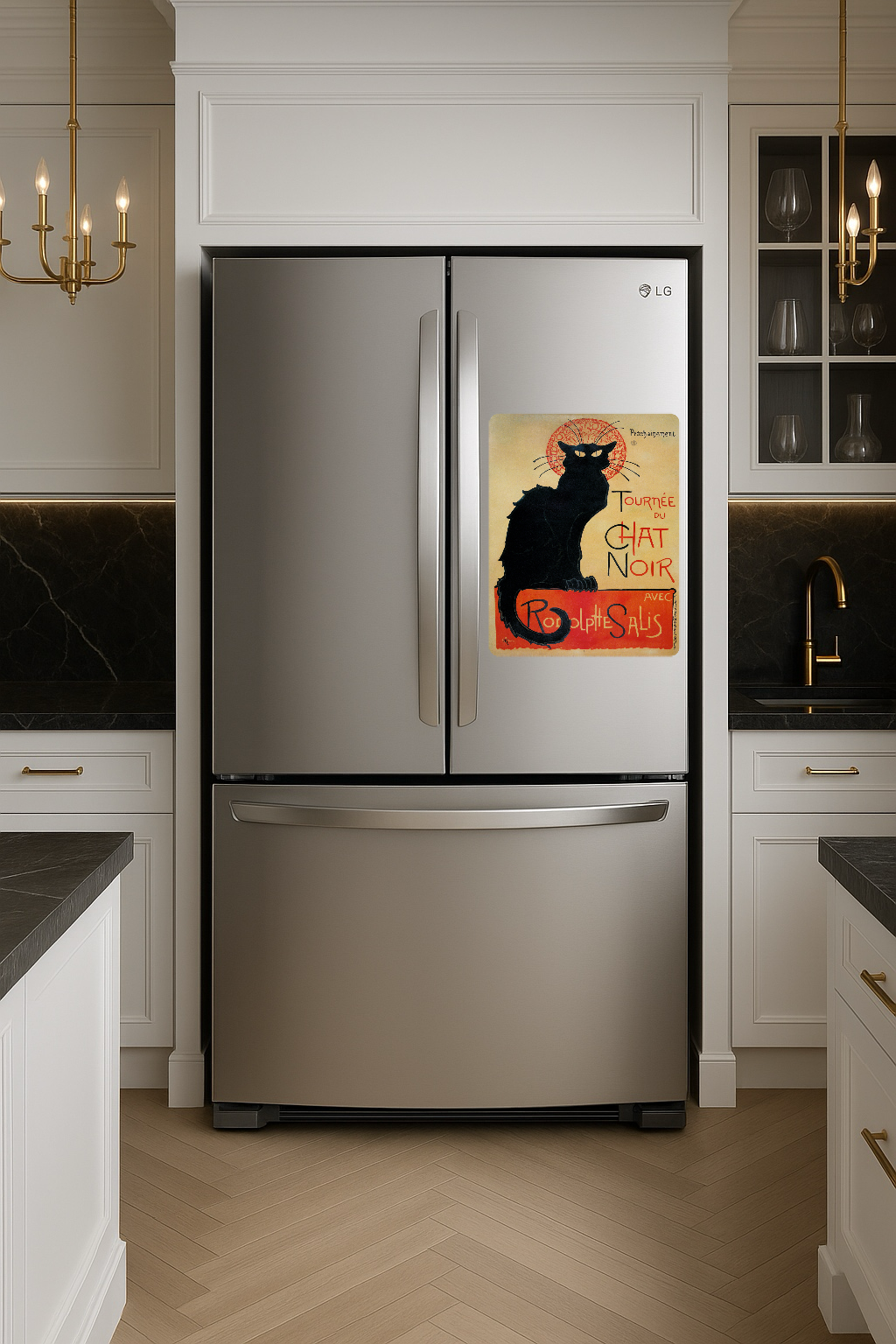 Théophile Alexandre Steinlen Tournée du Chat Noir – Large 11x14" Magnetic Wall or Fridge Art | Damage-Free Home & Dorm Décor by UARTWORK