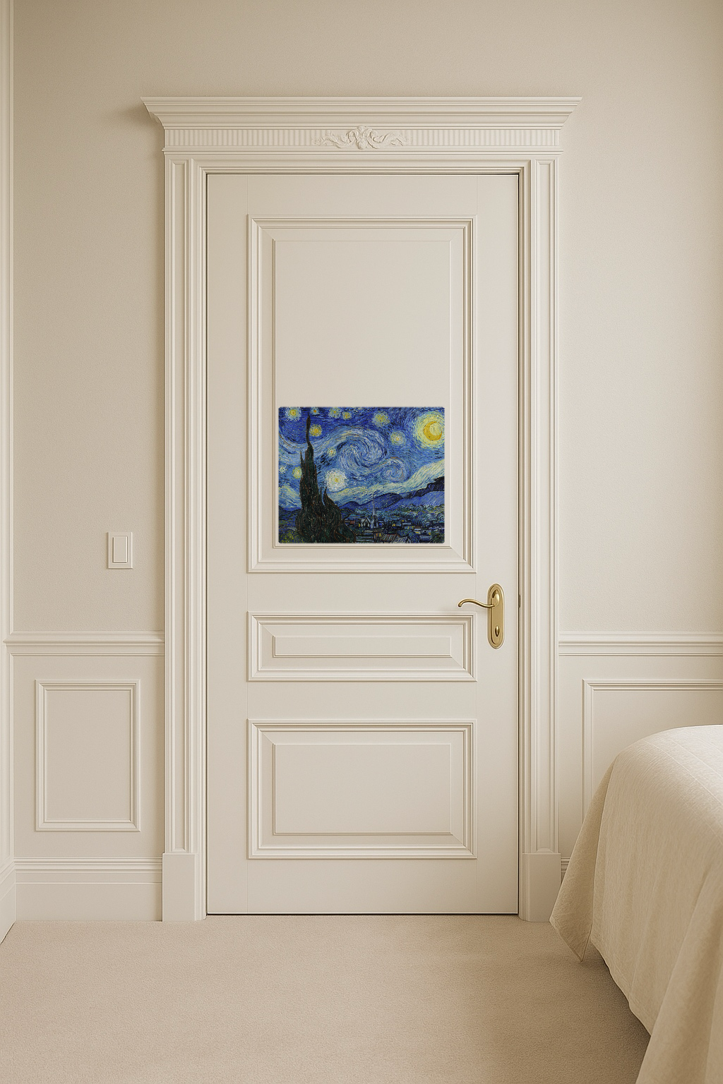 Van Gogh - Starry Night - Large 11x14" Magnetic Wall or Fridge Art | Damage-Free Home & Dorm Décor by UARTWORK