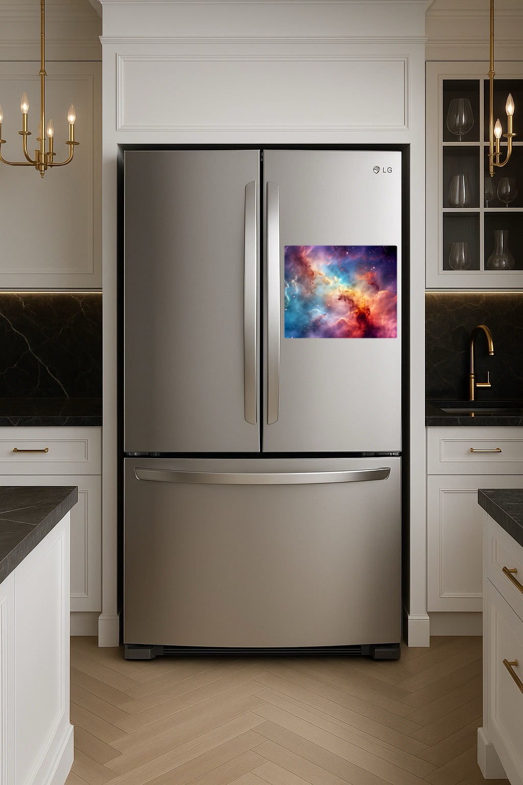 Vibrant and Beautiful Image of a Nebula in Space - Large 11x14" Magnetic Wall or Fridge Art | Damage-Free Home & Dorm Décor by UARTWORK