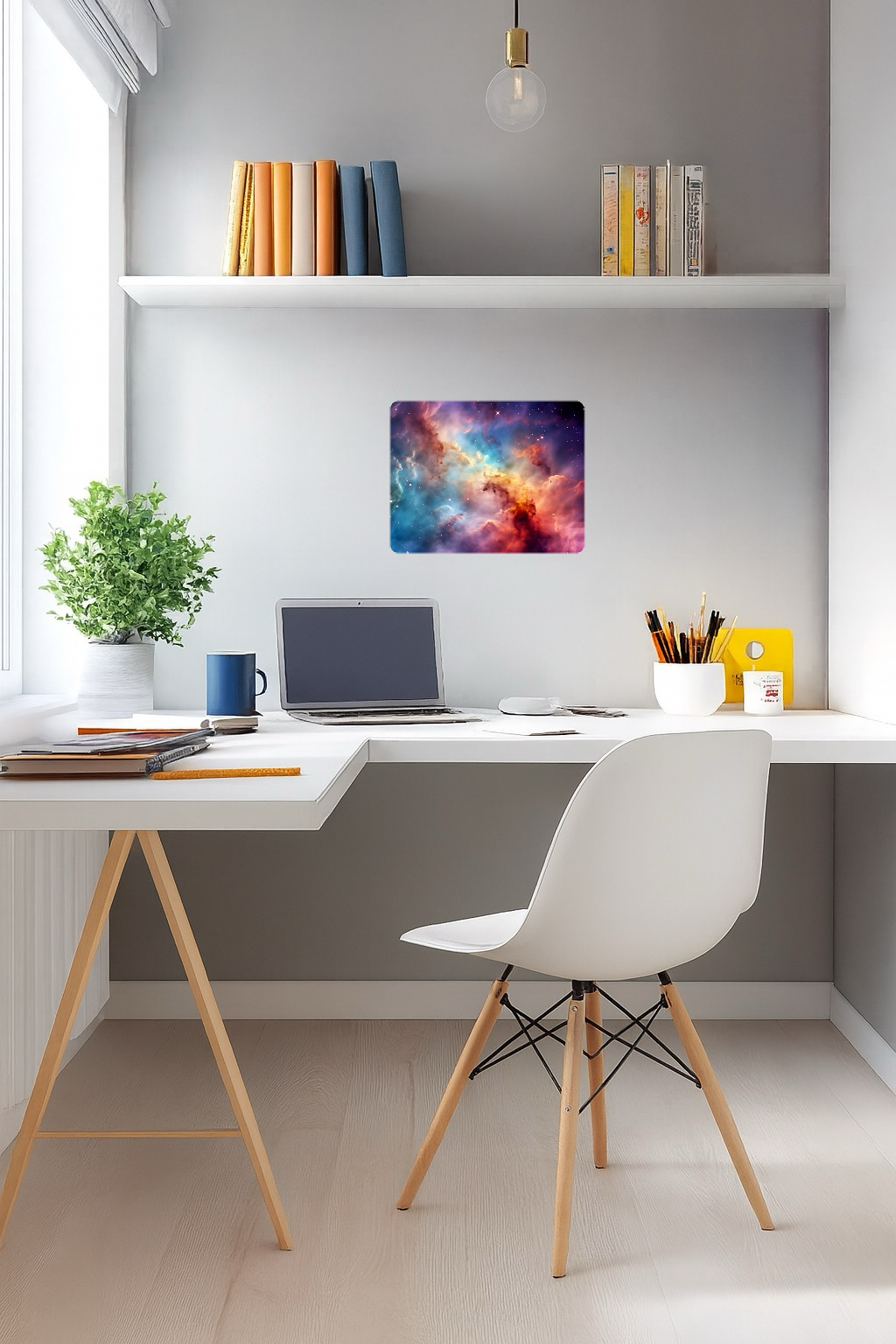 Vibrant and Beautiful Image of a Nebula in Space - Large 11x14" Magnetic Wall or Fridge Art | Damage-Free Home & Dorm Décor by UARTWORK