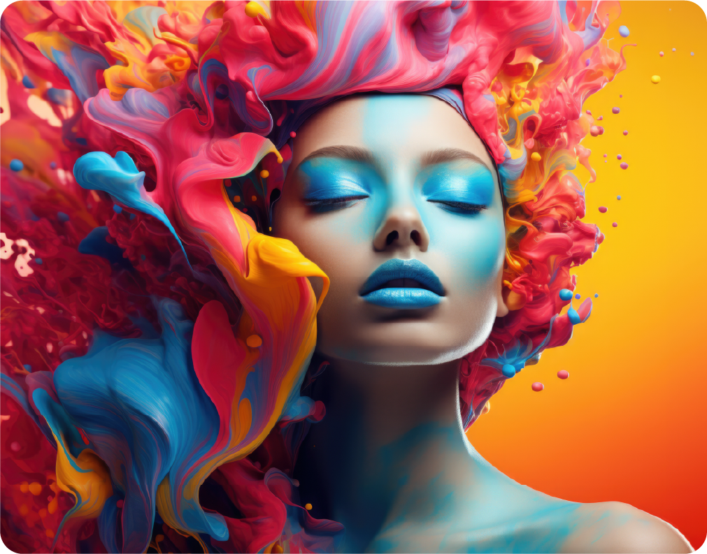 Beauty Art Face – Large 11x14" Magnetic Wall or Fridge Art | Damage-Free Home & Dorm Décor by UARTWORK