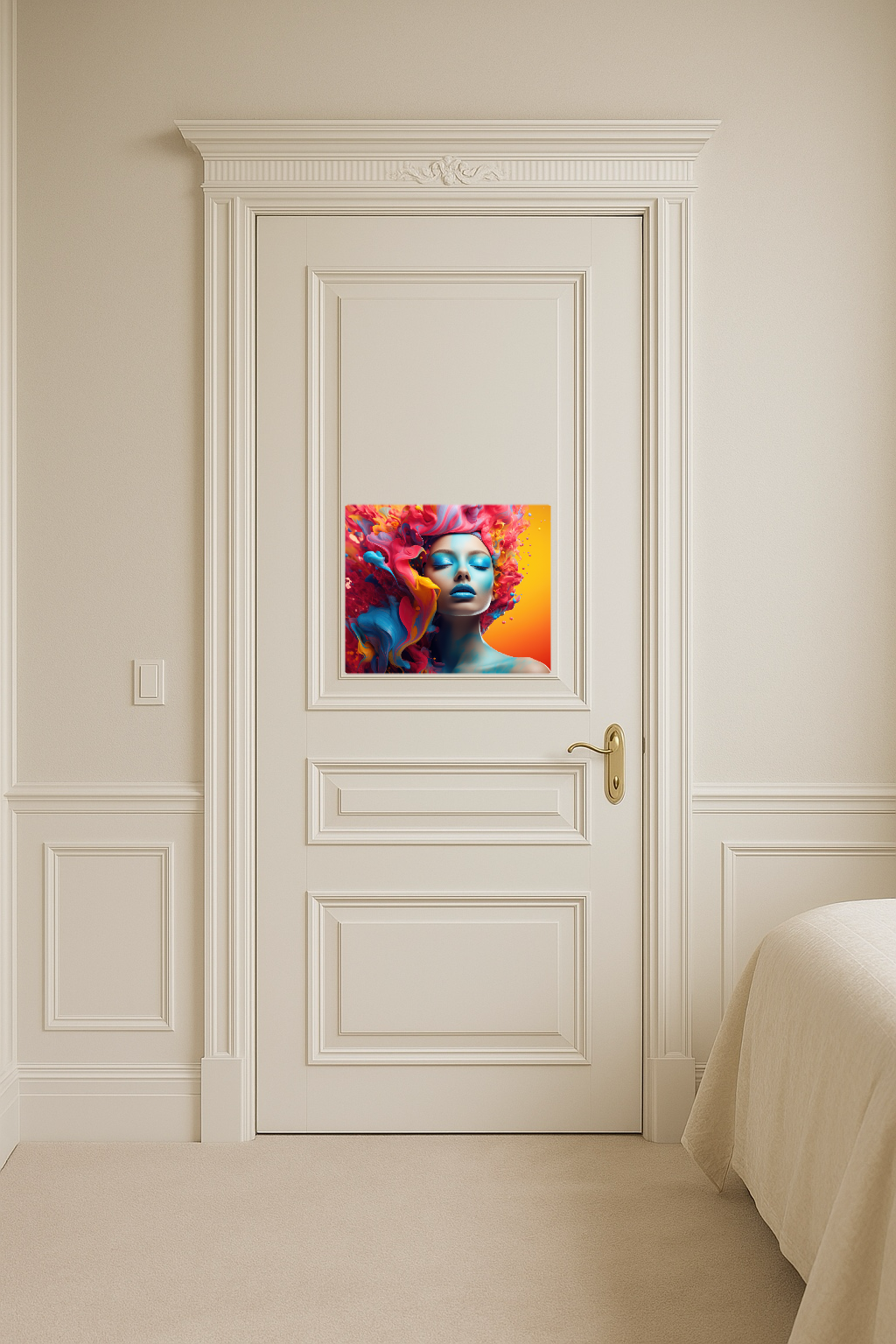 Beauty Art Face – Large 11x14" Magnetic Wall or Fridge Art | Damage-Free Home & Dorm Décor by UARTWORK