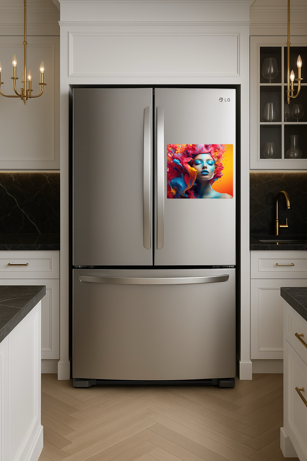 Beauty Art Face – Large 11x14" Magnetic Wall or Fridge Art | Damage-Free Home & Dorm Décor by UARTWORK