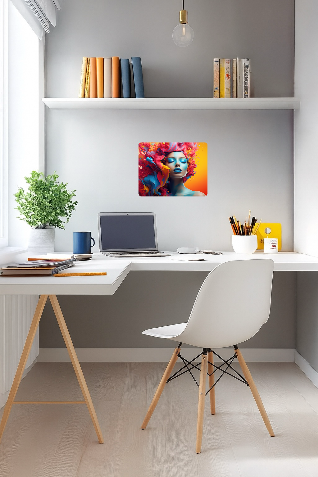 Beauty Art Face – Large 11x14" Magnetic Wall or Fridge Art | Damage-Free Home & Dorm Décor by UARTWORK