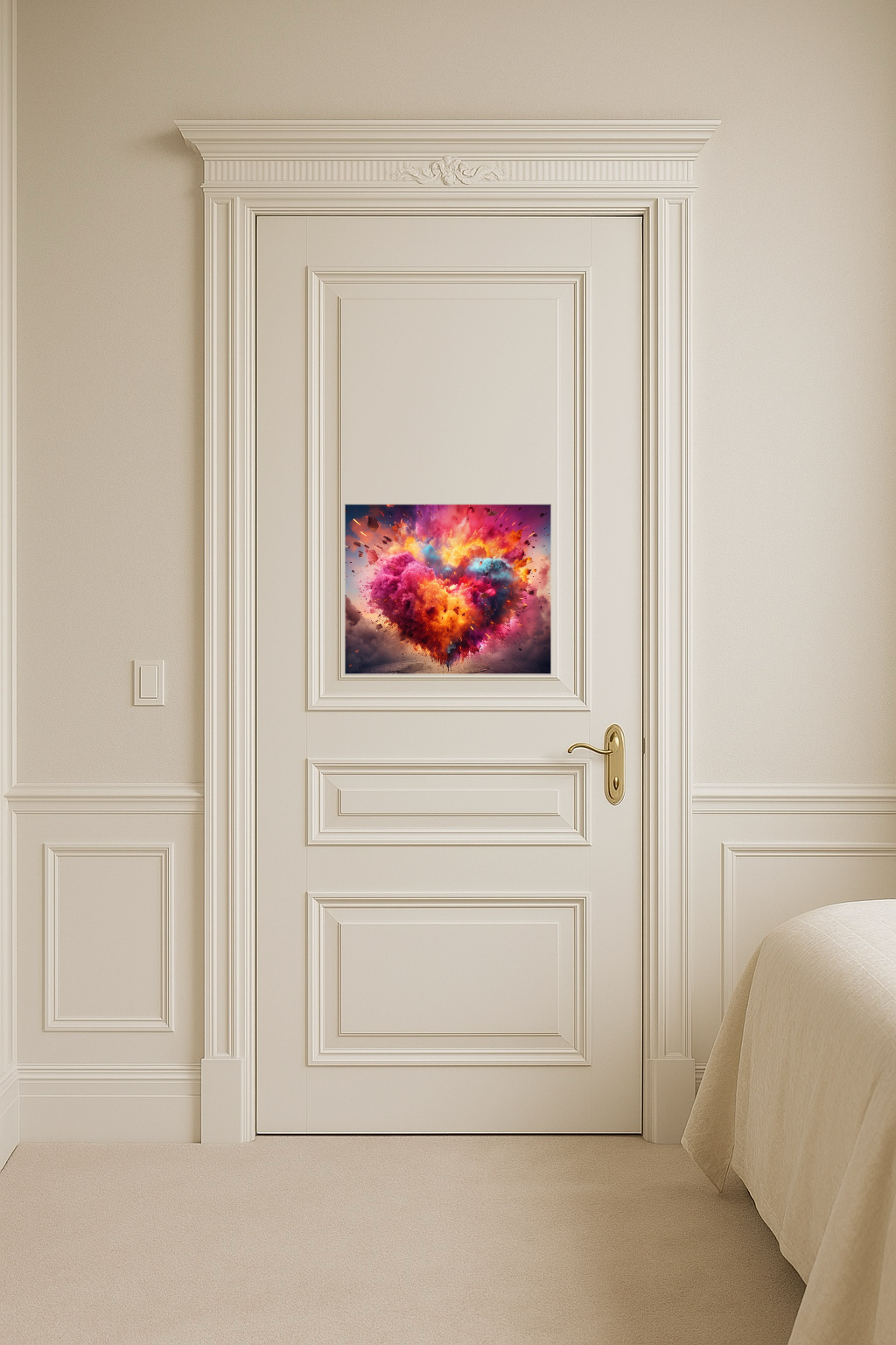 Explosion of Love - Large 11x14" Magnetic Wall or Fridge Art | Damage-Free Home & Dorm Décor by UARTWORK