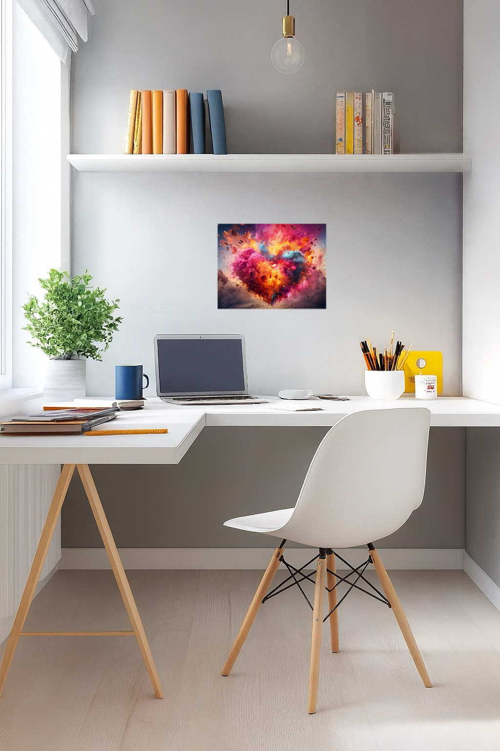 Explosion of Love - Large 11x14" Magnetic Wall or Fridge Art | Damage-Free Home & Dorm Décor by UARTWORK
