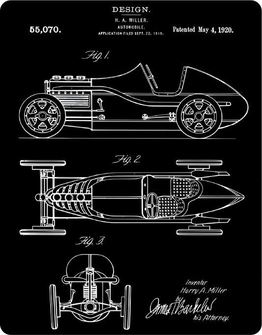 1920 Vintage Automobile patent poster – Large 11x14" Magnetic Wall or Fridge Art | Damage-Free Home & Dorm Décor by UARTWORK