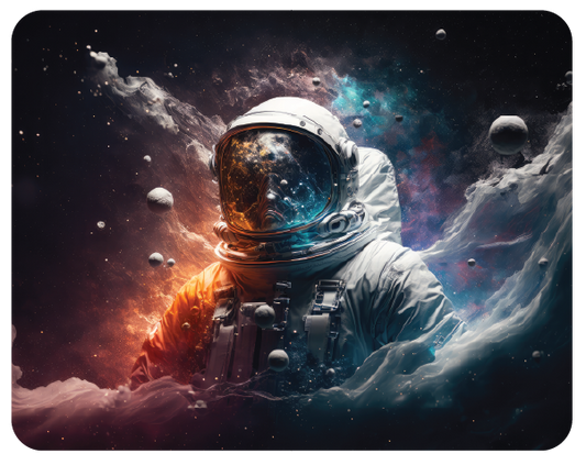 Space Galaxy Astronaut - Large 11x14" Magnetic Wall Art