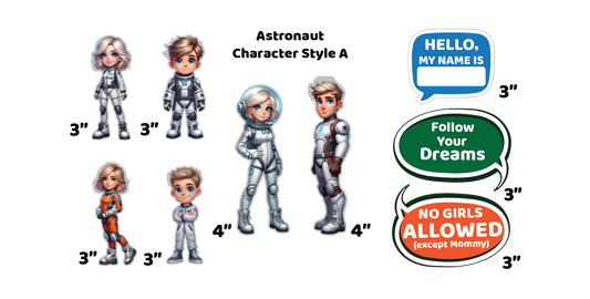 Astronaut - Magnetic Character Set - Modern & Whimsical | Montessori STEM Play