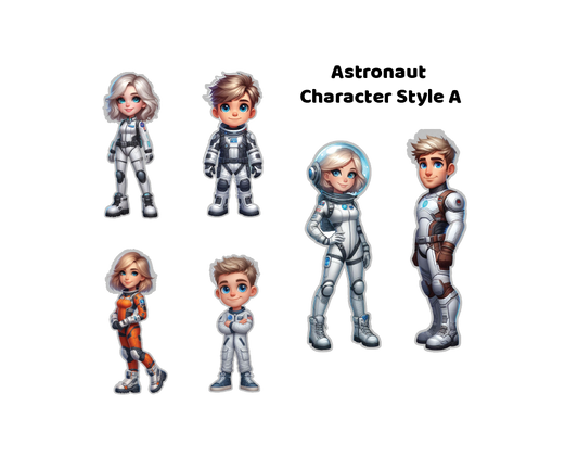 Astronaut - Magnetic Character Set - Modern & Whimsical | Montessori STEM Play