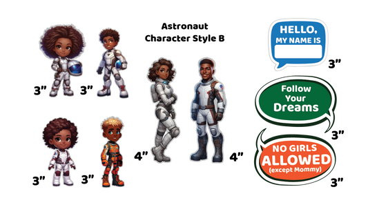 Astronaut - Magnetic Character Set - Modern & Whimsical | Montessori STEM Play