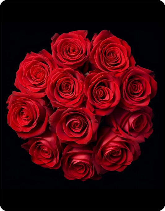 Bouquet Of Roses - Large 11x14" Magnetic Wall or Fridge Art | Damage-Free Home & Dorm Décor by UARTWORK