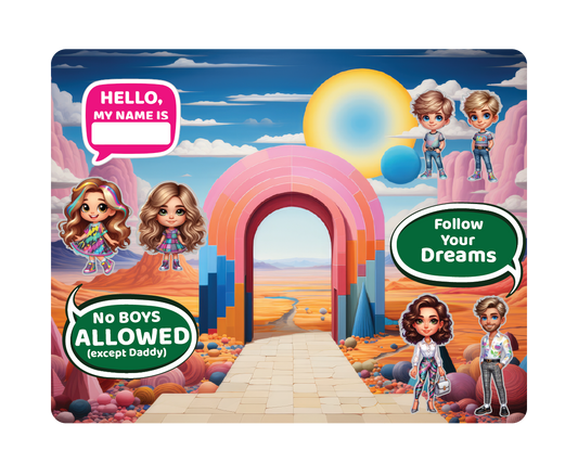 Dreamscape Arch - Magnetic Playset | Large 11x14" | Modern & Whimsical | Montessori STEM Play
