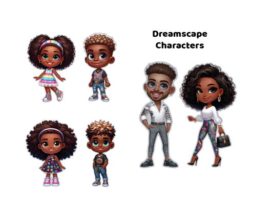 Dreamscape Magnetic Character Set - Modern & Whimsical | Montessori STEM Play