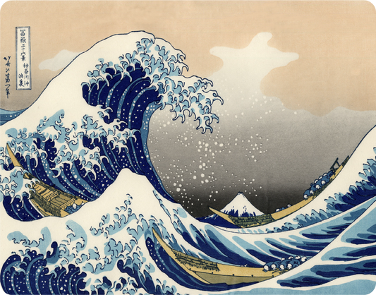 Great Wave off Kanagawa - Large 11x14" Magnetic Wall or Fridge Art | Damage-Free Home & Dorm Décor by UARTWORK