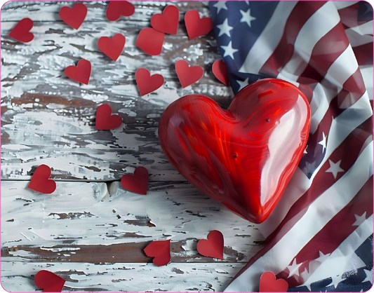 American Flag   - Large 11x14" Magnetic Wall or Fridge Art | Damage-Free Home & Dorm Décor by UARTWORK
