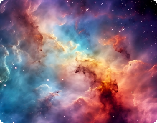Vibrant and Beautiful Image of a Nebula in Space - Large 11x14" Magnetic Wall or Fridge Art | Damage-Free Home & Dorm Décor by UARTWORK